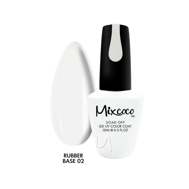 Mixcoco Rubber Base 02 Milky White Βάση Καουτσούκ 15ml Mixcoco Rubber Base 02 Milky White Βάση Καουτσούκ 15ml