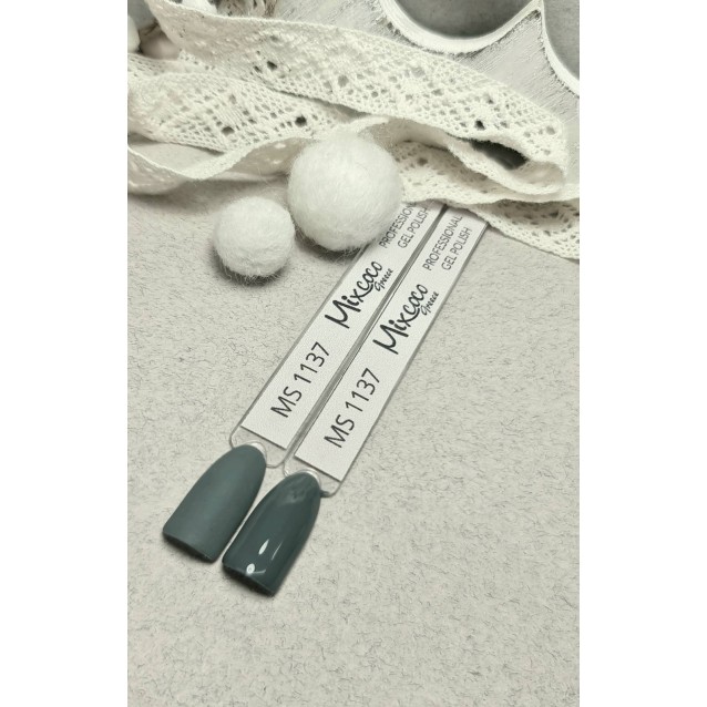 Mixcoco Ημιμόνιμο Βερνίκι Νυχιών MS 1137 Γκρι Μπλε 15ml