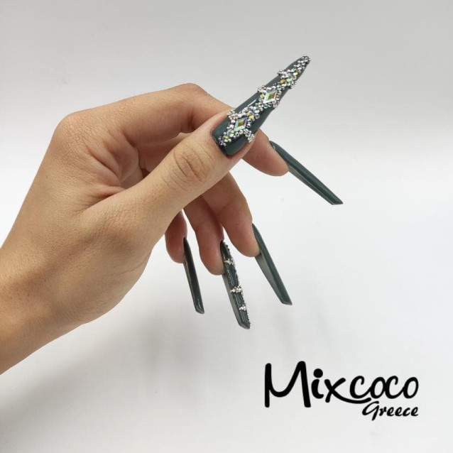 Mixcoco Ημιμόνιμο Βερνίκι Νυχιών MS 1137 Γκρι Μπλε 15ml