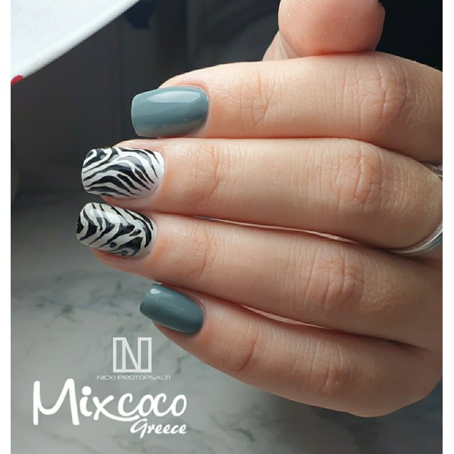 Mixcoco Ημιμόνιμο Βερνίκι Νυχιών MS 1137 Γκρι Μπλε 15ml