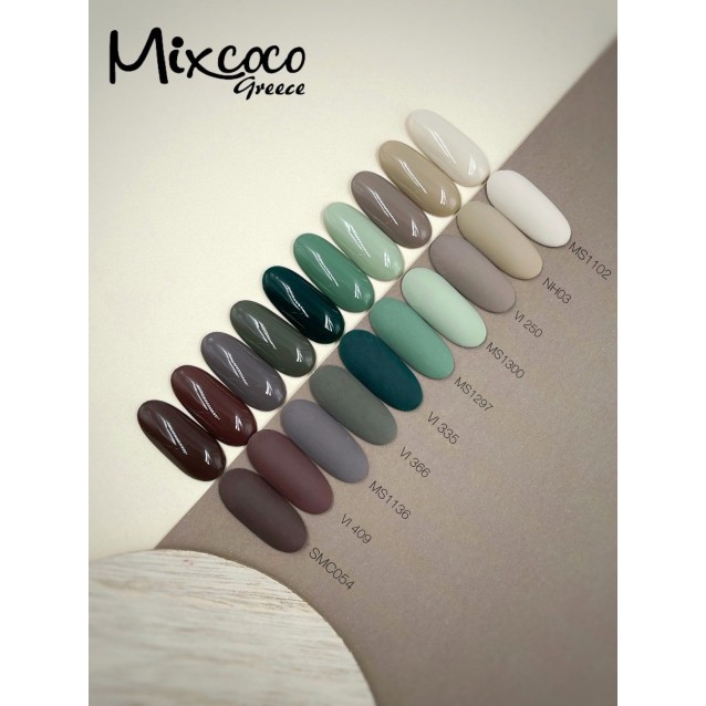 Mixcoco Ημιμόνιμο Βερνίκι Νυχιών MS 1136 Του Πούρου 15ml