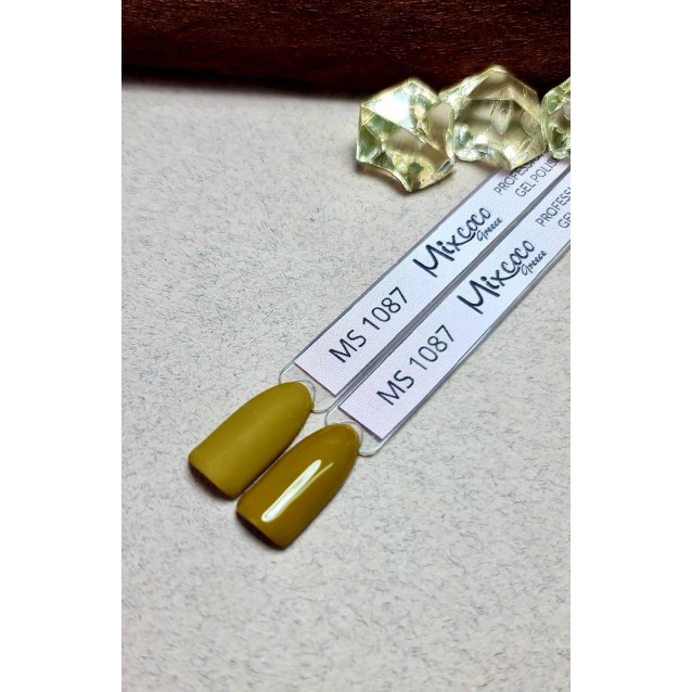 Mixcoco Ημιμόνιμο Βερνίκι Νυχιών MS 1087 Μουσταρδί Σκούρο 15ml