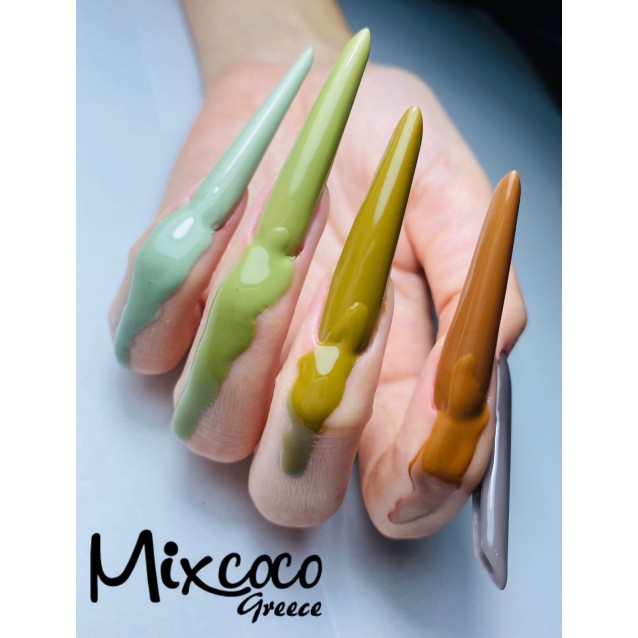 Mixcoco Ημιμόνιμο Βερνίκι Νυχιών MS 1086 Καφέ 15ml