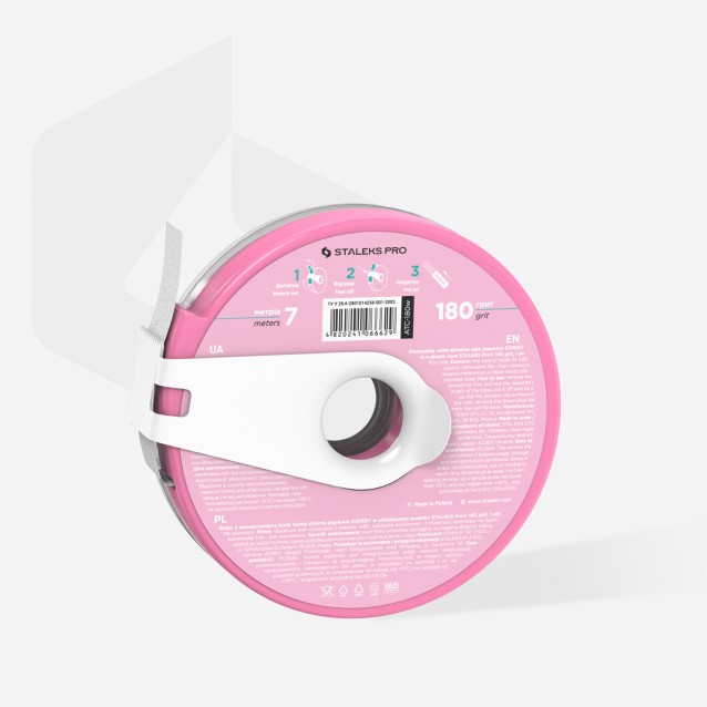 Staleks Ανταλλακτική Θήκη Λίμα Ίσια 7μέτρα 180grit σε Πλαστική Θήκη Donut  EXPERT 180 ATC-180W