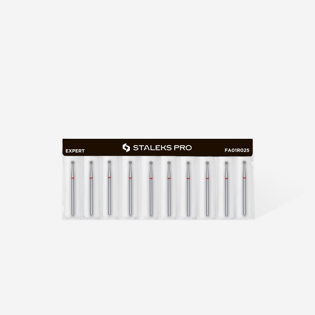 Staleks Φρέζα Διαμαντιού Μπίλια Μαλακή Διαμέτρου 2.5mm Διαμέτρου FA01R025