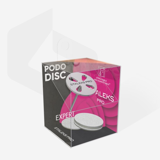 Staleks Pro Expert Σετ Στελεχος Pododisc 20mm με 5 Ανταλλακτικά 180 grit PDset-20