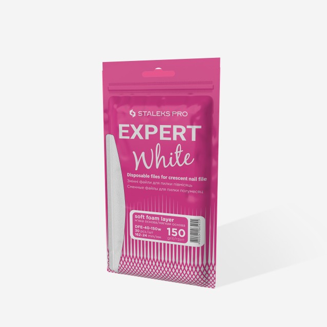 Staleks Pro Αυτοκόλητες Ανταλλακτικές Λίμες Μισοφέγγαρο Με Μαλακή Βάση Expert 40 150 grit 30 Τμχ DFE-40-150w
