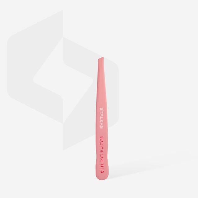 Staleks Τσιμπιδάκι Φρυδιών BEAUTY & CARE 11 TYPE 3 Πλατύ Λοξό TBC-11/3