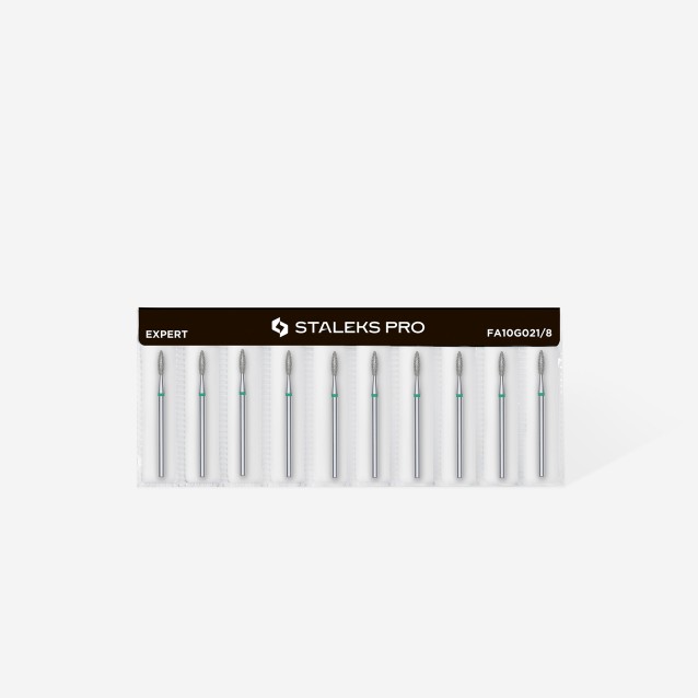 Staleks Φρέζα Διαμαντιού Φλόγα Σκληρή Διαμέτρου 2.1mm/ Μήκους 8mm FA10G021/8