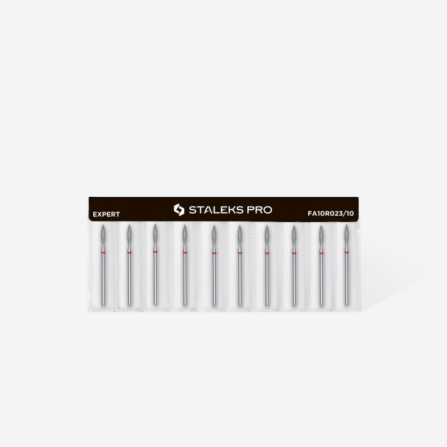 Staleks Φρέζα Διαμαντιού Φλόγα Μαλακή Διαμέτρου 2,3 mm Μήκους 10 mm