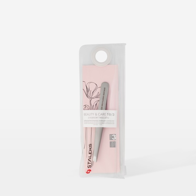 Staleks Τσιμπιδάκι Φρυδιών BEAUTY & CARE 10 TYPE 3 Λεπτό Λοξό TBC-10/3