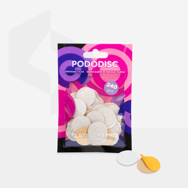 Staleks Pro Λευκά Ανταλλακτικά Pododisc M 240 grit 50 Τμχ PDF-20-240w