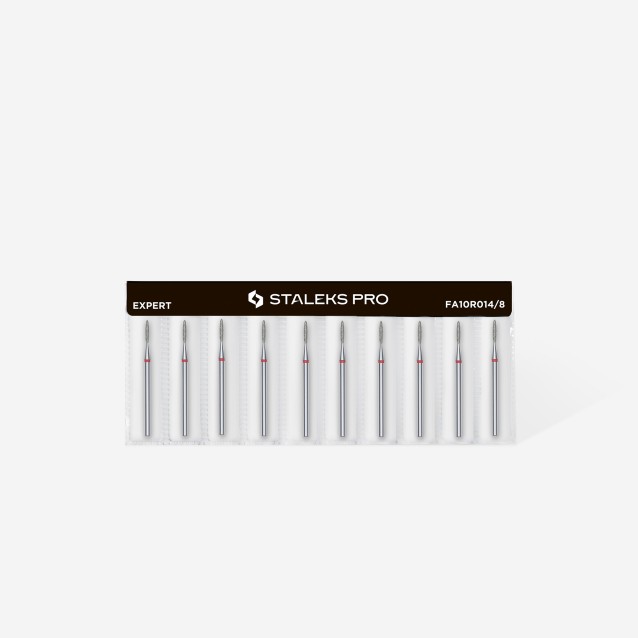 Staleks Φρέζα Διαμαντιού Φλόγα Μαλακή Διαμέτρου 1,4 mm Μήκους 8 mm