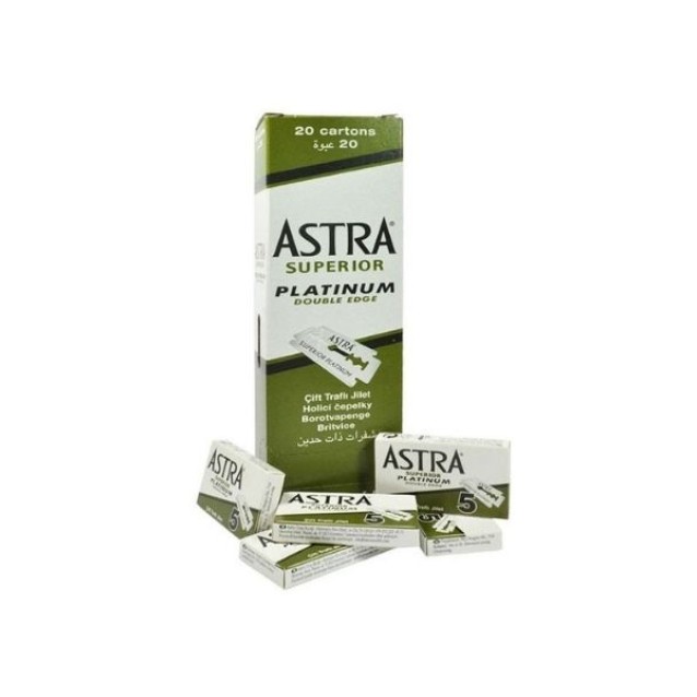 Astra Superior Platinum Ανταλλακτικές Λεπίδες για Ξυράφι Διπλής Κοπής 100 τεμάχια