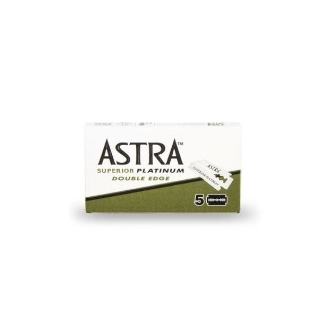 Astra Superior Platinum Ανταλλακτικές Λεπίδες για Ξυράφι Διπλής Κοπής 5 Τεμάχια