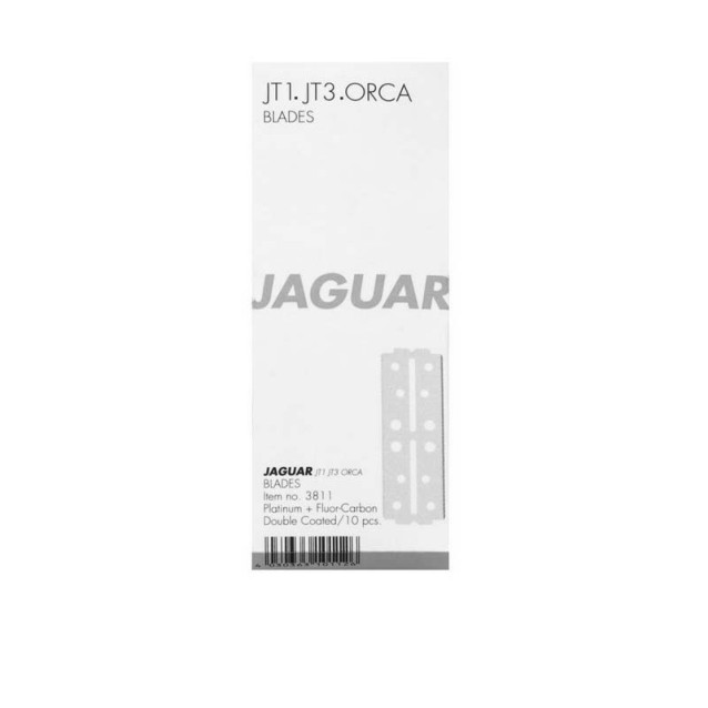 Jaguar Razor Blades JT1-JT3 Art.No 3811 Ανταλλακτικές Λεπίδες για Ξυράφι Μαλλιών Διπλής Κοπής 10 Τεμάχια