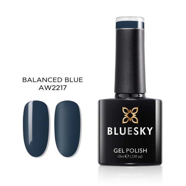 Bluesky Ημιμόνιμο Βερνίκι Νυχιών Balanced Blue AW2217 10ml