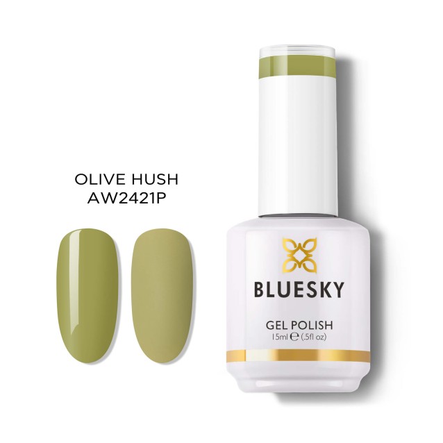 Bluesky Ημιμόνιμο Βερνίκι Νυχιών Olive Hush AW 2421 Bluesky Ημιμόνιμο Βερνίκι Νυχιών Olive Hush AW 2421