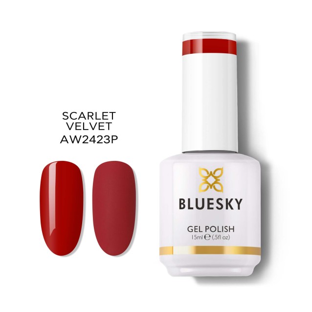 Bluesky Ημιμόνιμο Βερνίκι Νυχιών Scarlet Velvet AW2423 15ml Bluesky Ημιμόνιμο Βερνίκι Νυχιών Scarlet Velvet AW2423 15ml