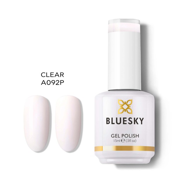 Bluesky Ημιμόνιμο Βερνίκι Νυχιών Clear A092 15ml Bluesky Ημιμόνιμο Βερνίκι Νυχιών Clear A092 15ml