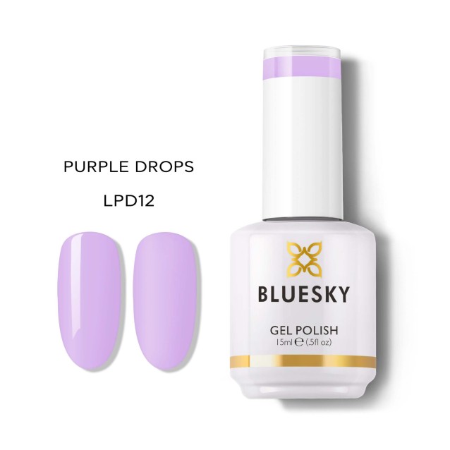 Bluesky Ημιμόνιμο Βερνίκι Νυχιών Purple Drops LPD12 15ml