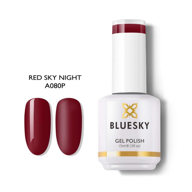 Bluesky Ημιμόνιμο Βερνίκι Νυχιών Red Skynight A080 15ml Bluesky Ημιμόνιμο Βερνίκι Νυχιών Red Skynight A080 15ml