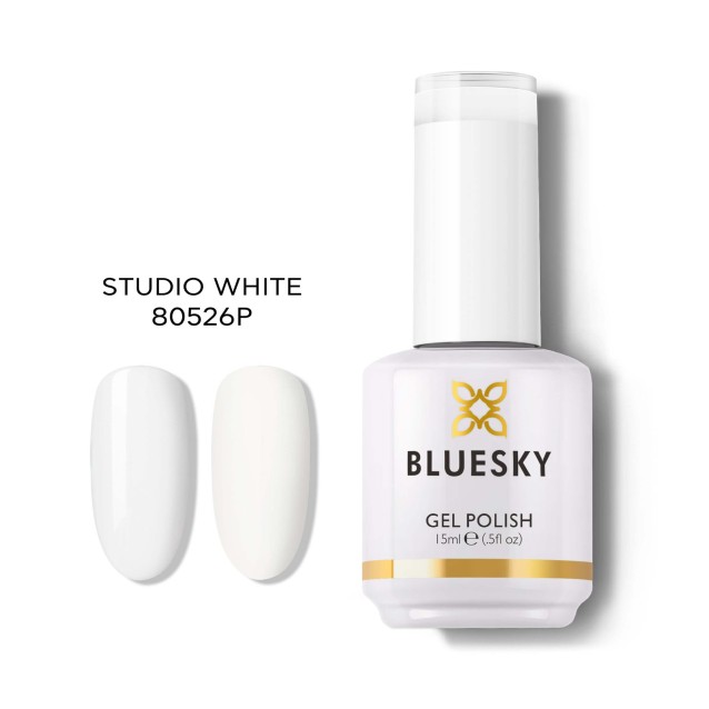 Bluesky Ημιμόνιμο Βερνίκι Νυχιών Studio White  80526 15ml Bluesky Ημιμόνιμο Βερνίκι Νυχιών Studio White  80526 15ml