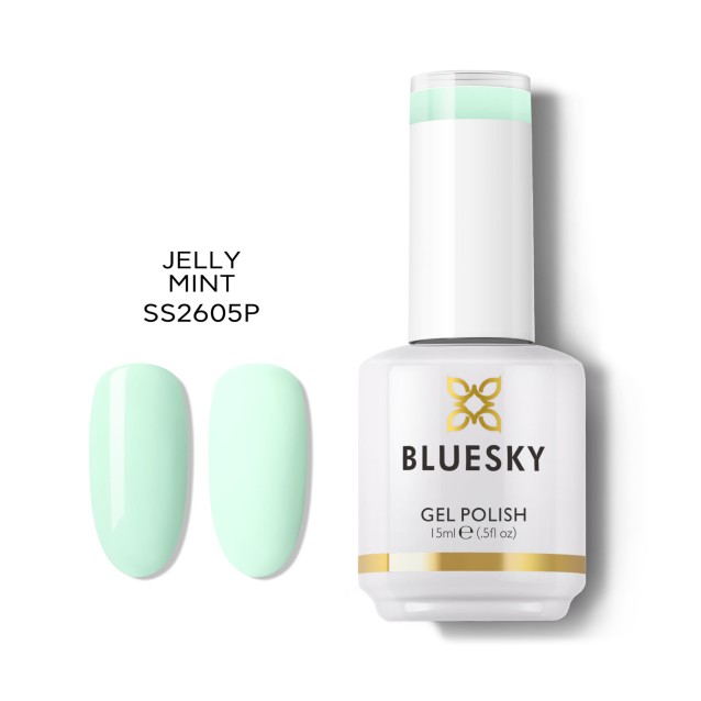Bluesky Ημιμόνιμο Βερνίκι Νυχιών SS2605 Jelly Mint 15ml