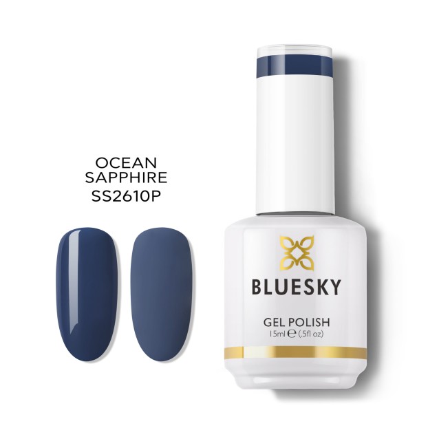 Bluesky Ημιμόνιμο Βερνίκι Νυχιών SS2610 Ocean Sapphire 15ml