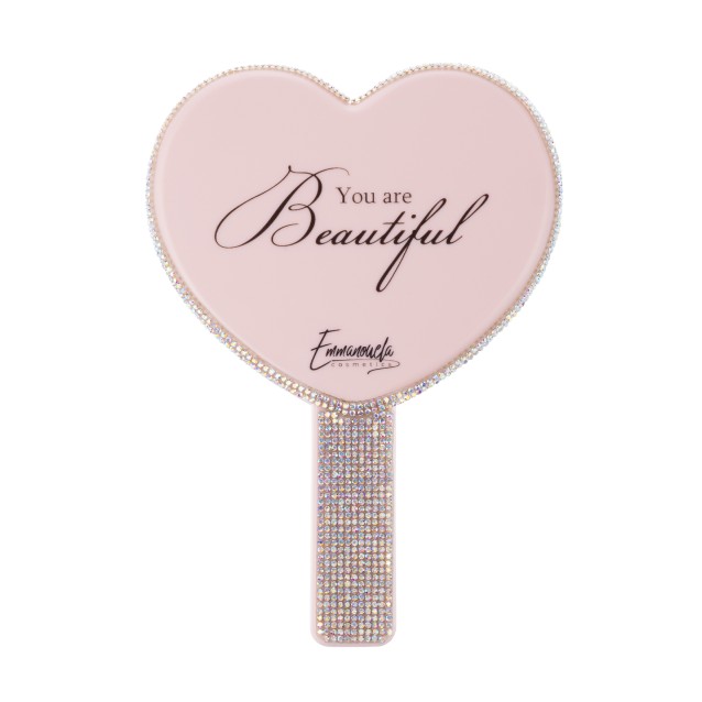 Emmanouela Cosmetics Pink Glam Hand Mirror