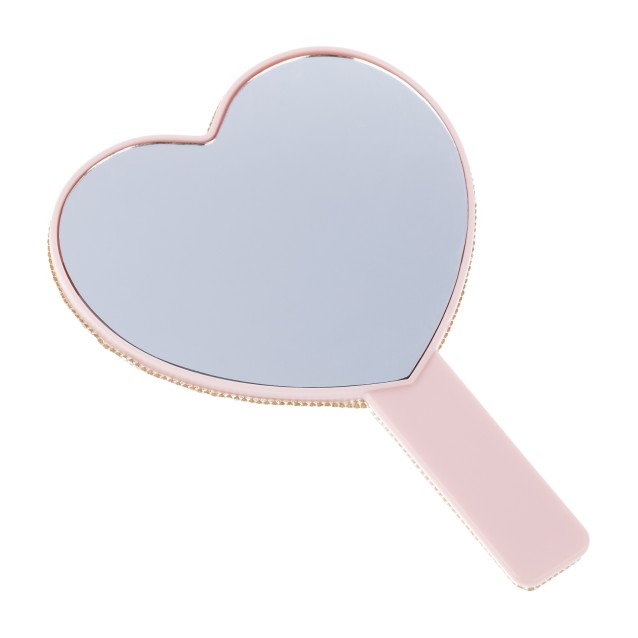 Emmanouela Cosmetics Pink Glam Hand Mirror Emmanouela Cosmetics Pink Glam Hand Mirror