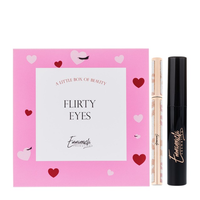 Emmanouela Cosmetics Flirty Eyes Box (Super glam Mascara 7ml + Super Glam Eyeliner 8ml)