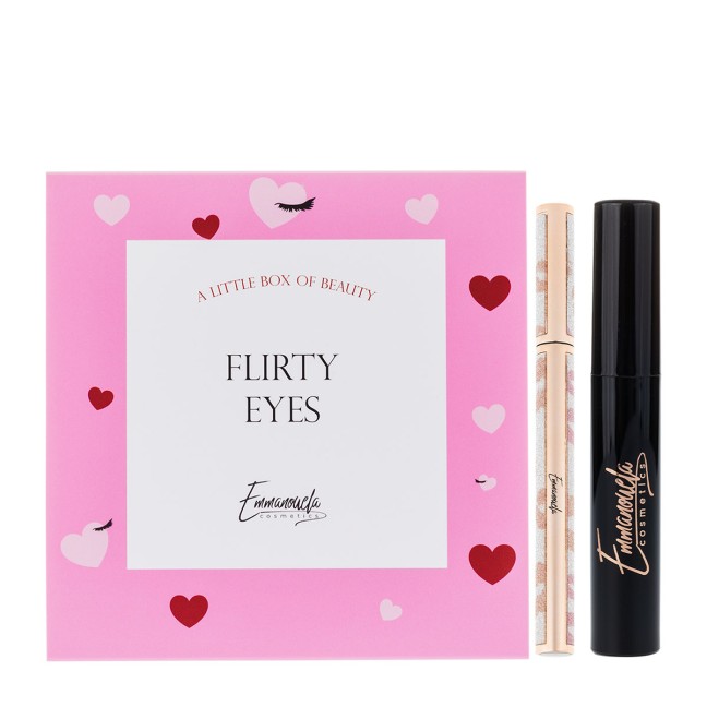 Emmanouela Cosmetics Flirty Eyes Box (Super glam Mascara 7ml + Super Glam Eyeliner 8ml)