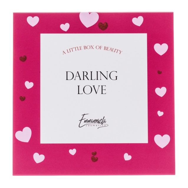 Emmanouela Cosmetics Darling Love Box (Lip liner No08 1,4g, Lipstick “Darling 5ml”,  Glitter Lips 5ml)