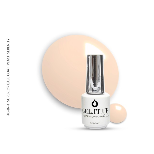 GEL.IT.UP 5-in-1 Superior Base 15ml Peach Serenity