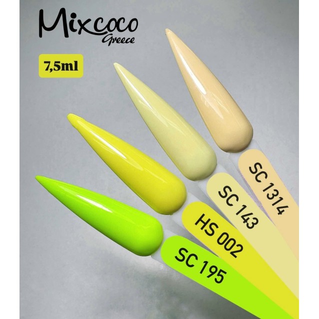 Mixcoco Ημιμόνιμο Βερνίκι Νυχιών SC 1314 Παστέλ Κίτρινο 15ml