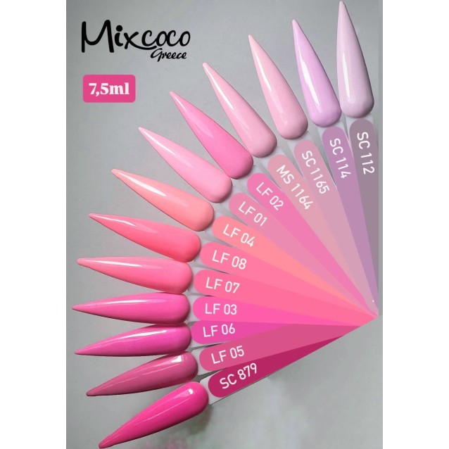 Mixcoco Ημιμόνιμο Βερνίκι Νυχιών LF 004 Ροζ Σομόν Ανοιχτό 15ml