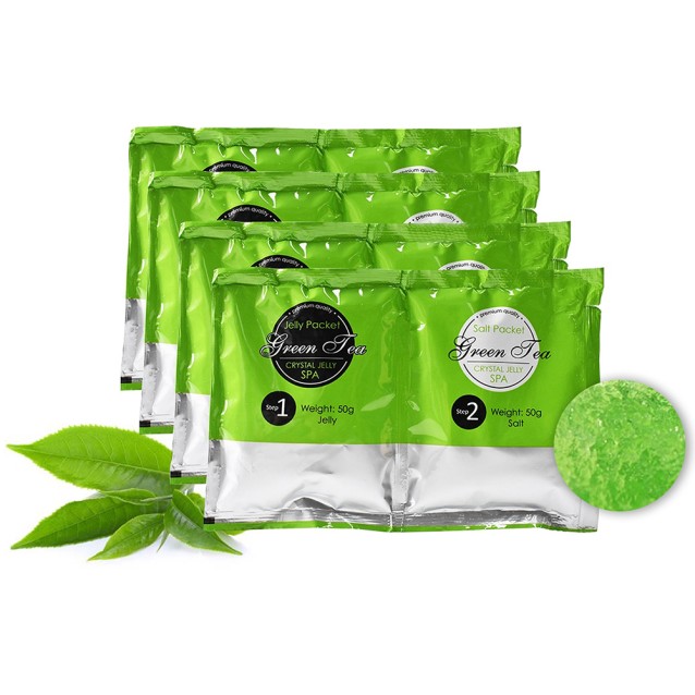 Crystal Jelly Salt Scrub Green Tea 50gr