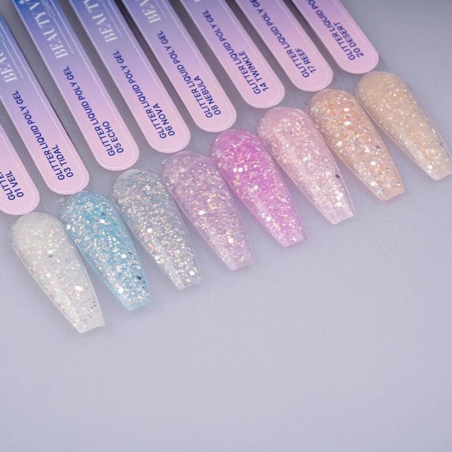 Beauty VI Glitter Liquid Poly Gel 08 Nebula 15ml