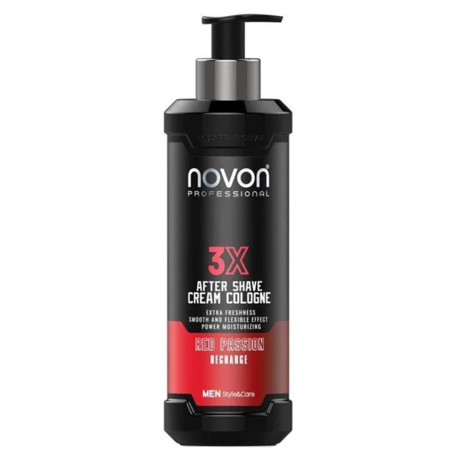 Novon Professional After Shave Cream Cologne 3X Red Passion 400ml