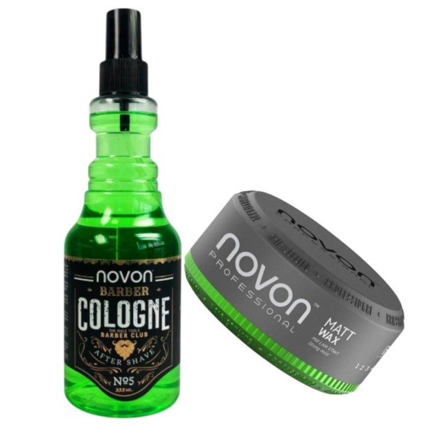 Novon Professional Σετ (Matt Wax 150ml, Barber Cologne No5 355ml)