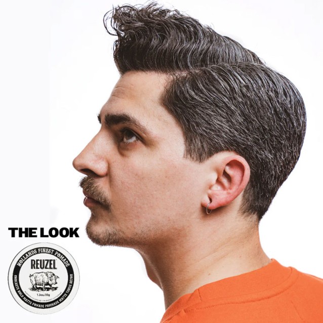 Reuzel Concrete Hold Matte Pomade για δυνατό κράτημα με φυσικό αποτέλεσμα χωρίς γυαλάδα 95gr 