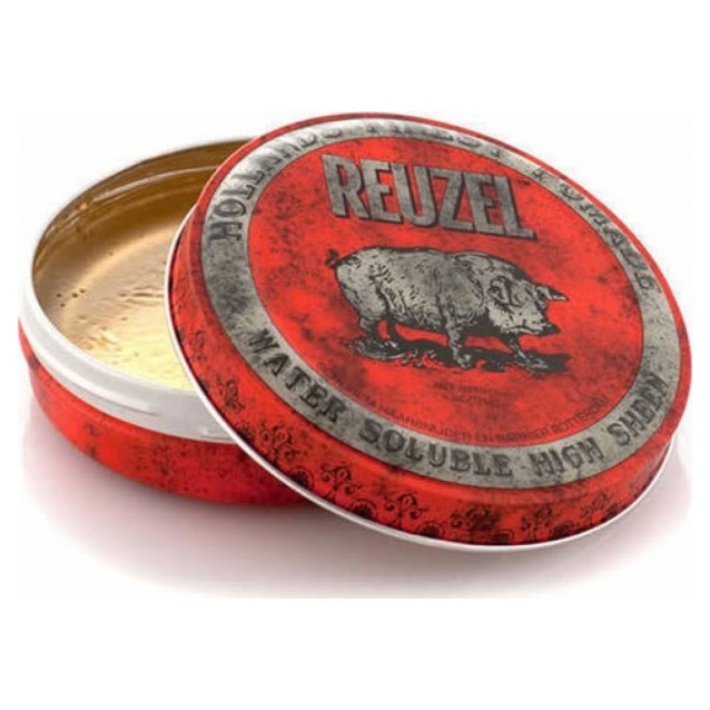 Reuzel Red Water Pomade pig Πομάδα Μαλλιών για δυνατό κράτημα και εξαιρετική λάμψη 113gr