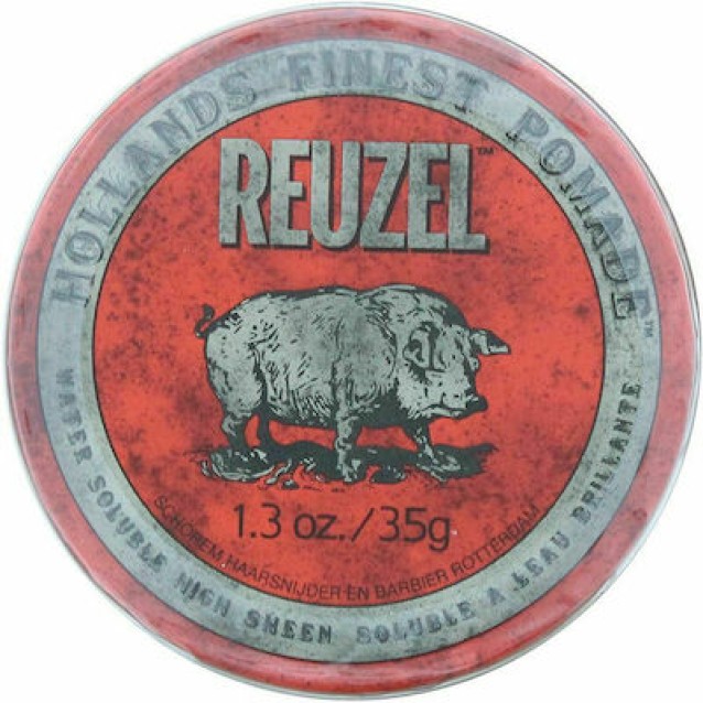 Reuzel Red Water Pomade piglet Πομάδα Μαλλιών για δυνατό κράτημα και εξαιρετική λάμψη 35gr