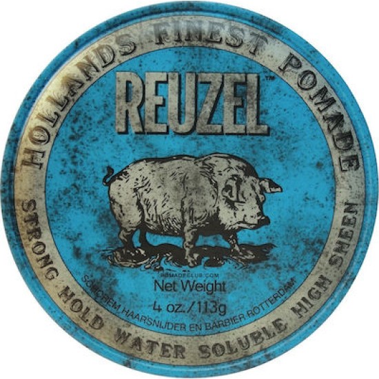 Reuzel Blue Water Pomade pig Πομάδα Μαλλιών για ισχυρό κράτημα και έντονη λάμψη 113gr