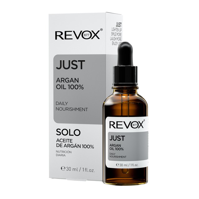 Revox B77 Argan Oil 100% για Ενυδάτωση και Θρέψη της Ξηρής και Θαμπής Επιδερμίδας 30ml