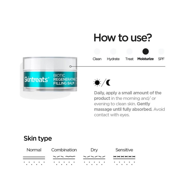 Revox Skintreats Biotic Regenerating Filling Balm για Λείανση Των Λεπτών Γραμμών 50ml