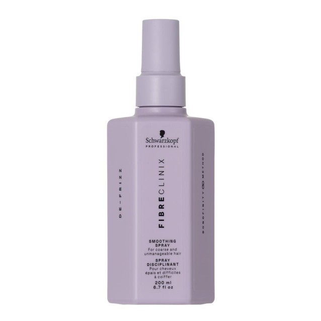 Schwarzkopf Professional Fibre Clinix De-Frizz Smoothing Spray – Σπρέι Λείανσης Με Θερμοπροστασία Για Ατίθασα Μαλλιά 200ml Schwarzkopf Professional Fibre Clinix De-Frizz Smoothing Spray – Σπρέι Λείανσης Με Θερμοπροστασία Για Ατίθασα Μαλλιά 200ml