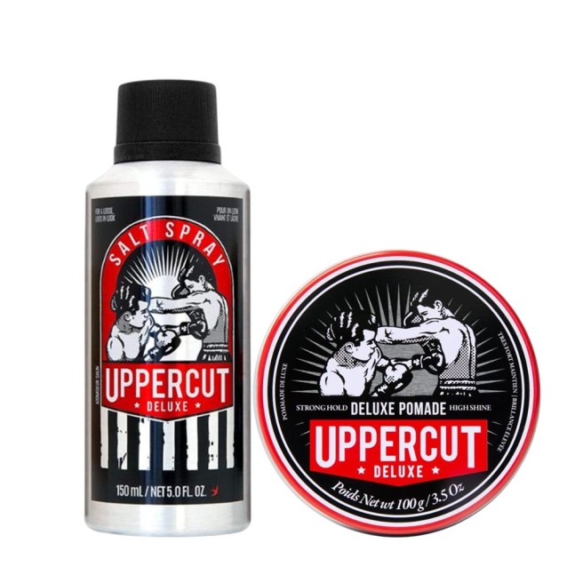 Uppercut Deluxe Σετ (Pomade 100gr, Salt Spray 150ml)