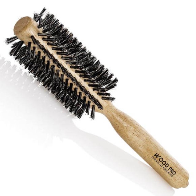 Xanitalia Βούρτσα Στρογγυλή Ξύλινη Φυσική Διαμέτρου 19χιλ 401.497